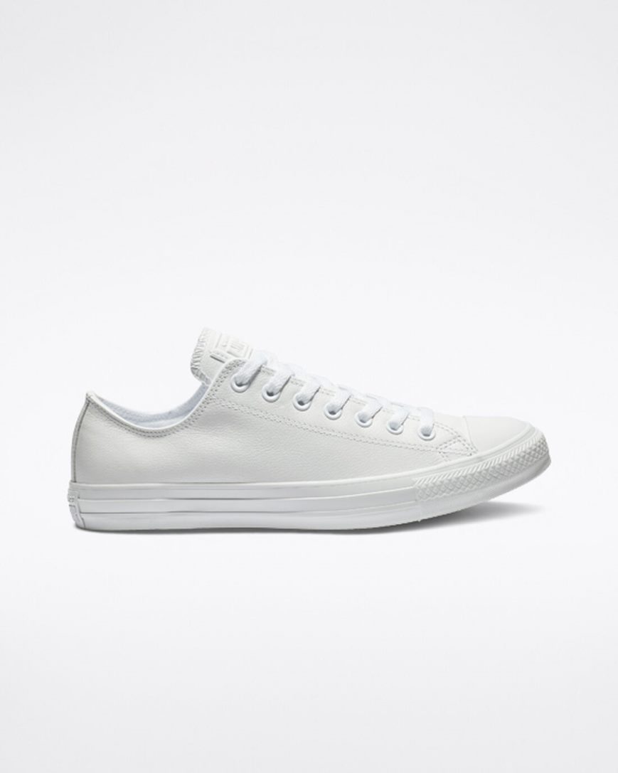 Dámské Boty Nízké Converse Chuck Taylor All Star Læder Bílé | CZ WO31S76